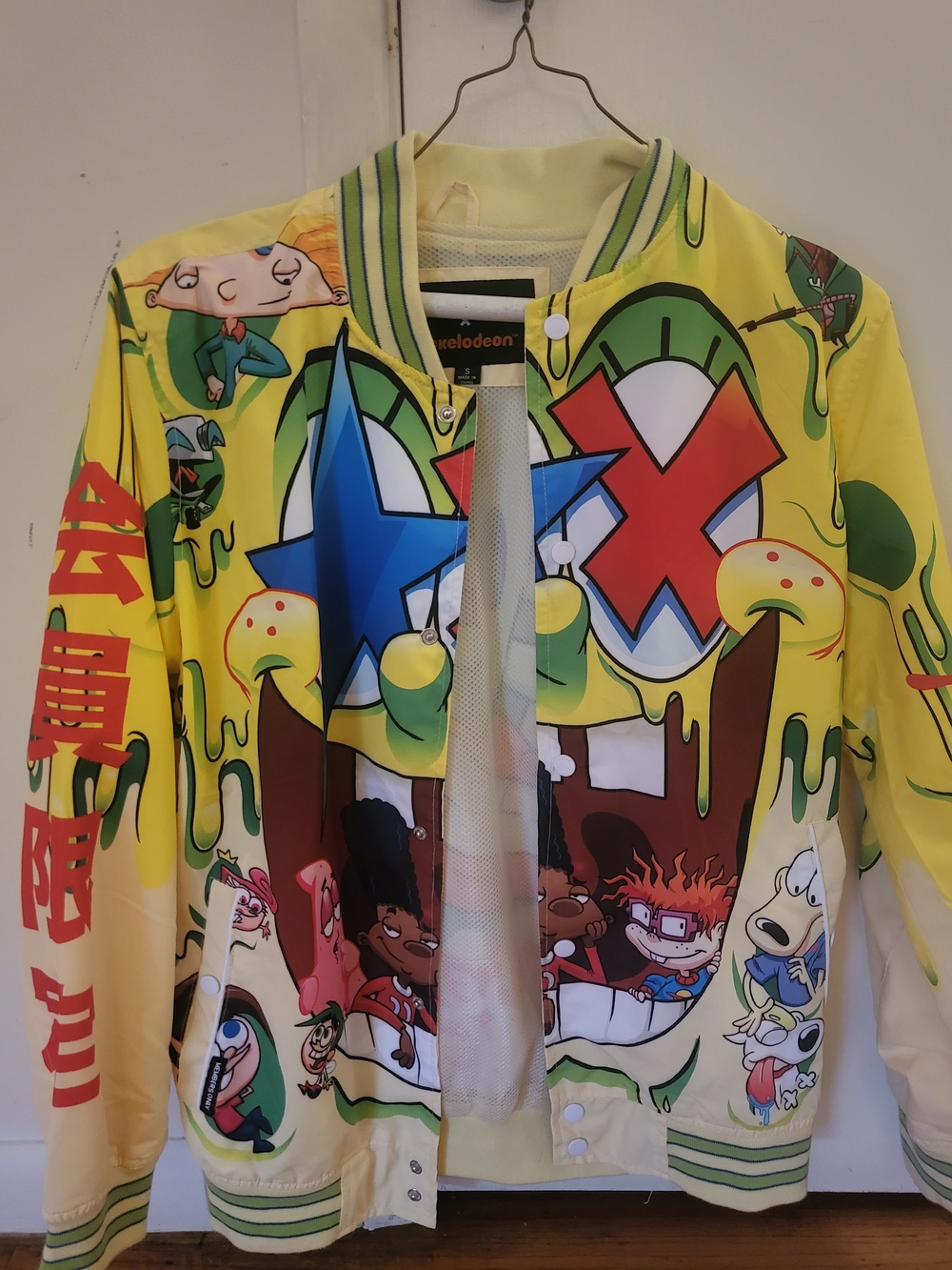 Member's Only Nickelodeon Rugrats Graphic Bomber Jacket - Yellow